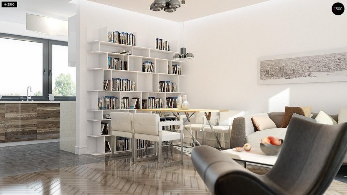 Проєкт будинку U229 - З мансардним поверхом дома в Україні