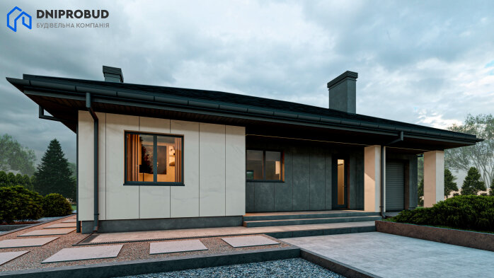 Проект дома DB 54 - 5 Одноэтажные дома в Украине