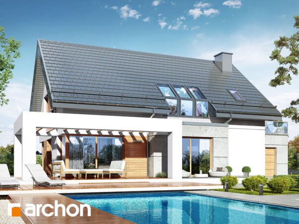 Проект дома Дом в арабисах - 1 С мансардным этажом дома в Украине