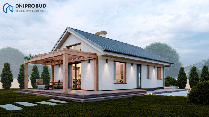 Проєкт будинку DB 50 - Одноповерхові дома в Україні