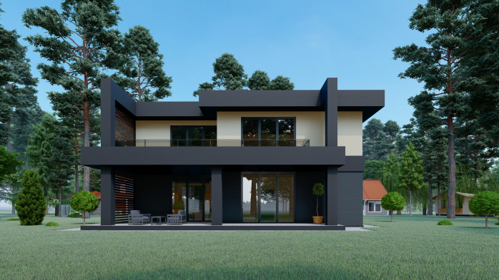 Проект дома DBT 272 - 6 Двухэтажные дома в Украине