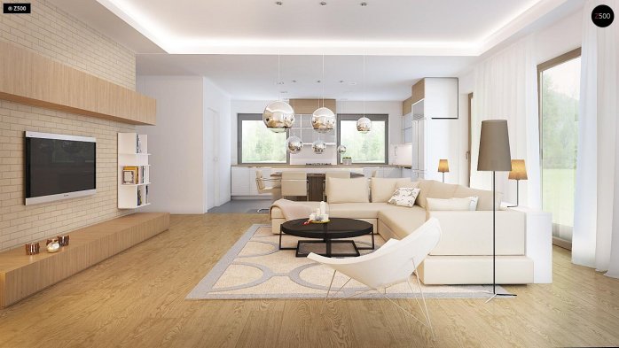 Проєкт будинку U301 - Одноповерхові дома в Україні