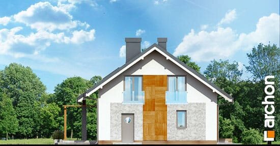 Проект дома Дом Миниатюрка 2 (Н) вер.2 - 5 С мансардным этажом дома в Украине