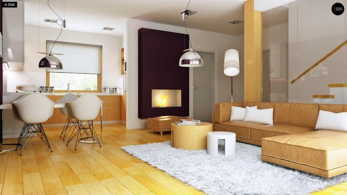 Проєкт будинку U34 - З мансардним поверхом дома в Україні