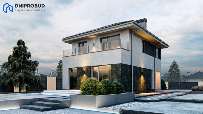 Проєкт будинку DB 49 - Двоповерхові дома в Україні