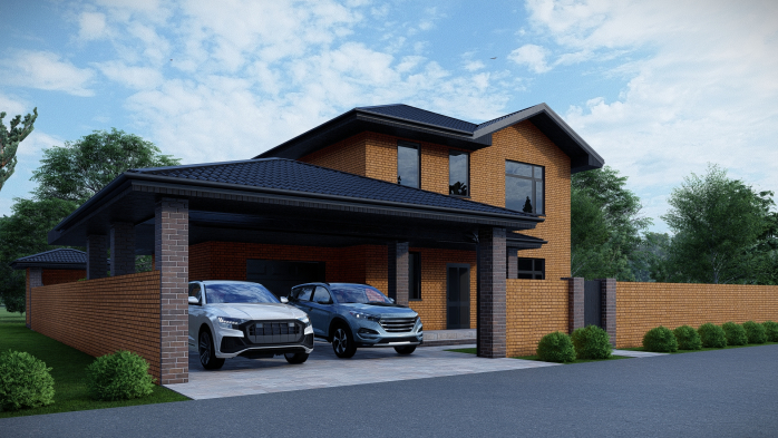 Проект дома DBT 613 - 2 Двухэтажные дома в Украине