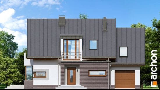 Проект дома Дом в кардамоне 2 вер.2 - 3 С мансардным этажом дома в Украине