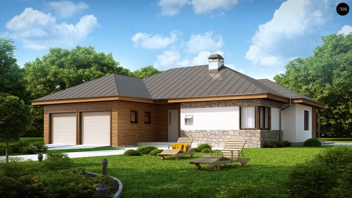 Проект дома U180 - 1 Одноэтажные дома в Украине