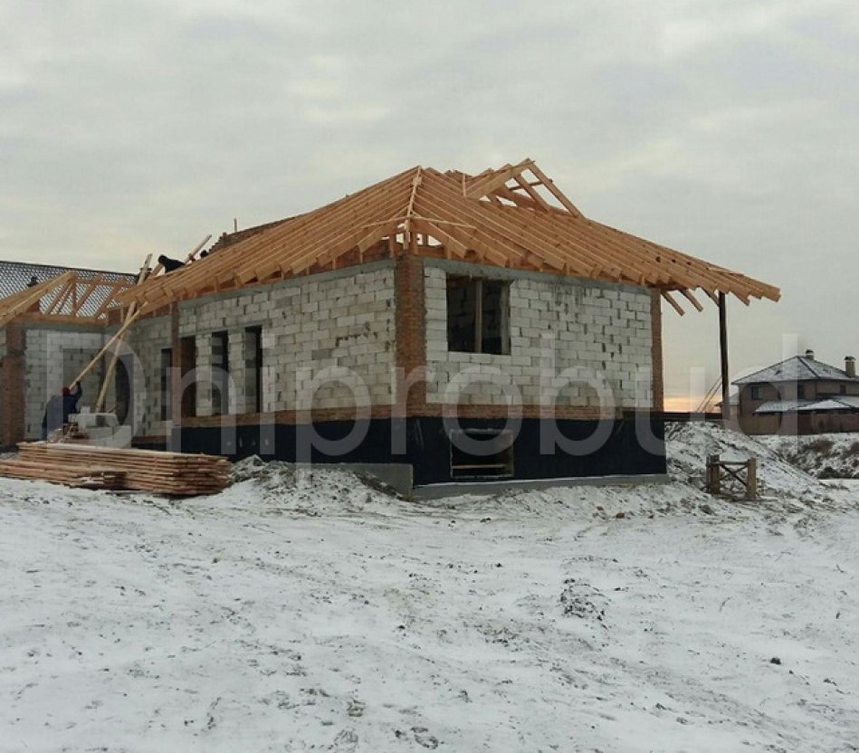 Великий одноповерховий котедж біля озера в Крюковщині