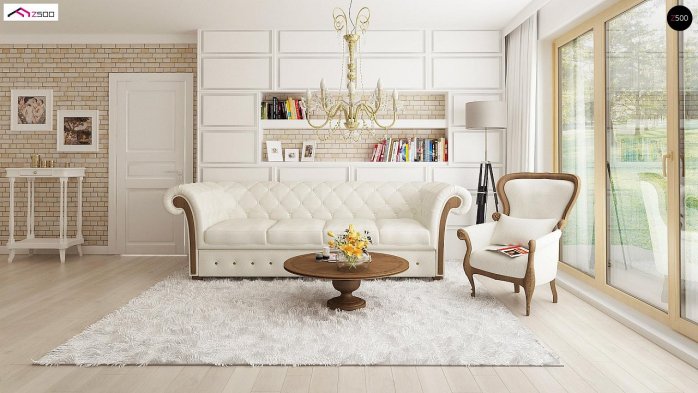 Проект дома U2 L + w - 2 Одноэтажные дома в Украине