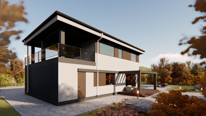 Проєкт будинку DB 36 v2 - Двоповерхові дома в Україні