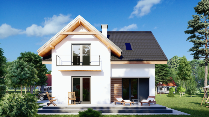 Проект дома DBT 417 - 6 Двухэтажные дома в Украине