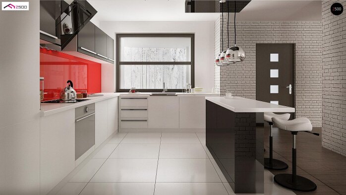 Проєкт будинку Ux96 - Одноповерхові дома в Україні