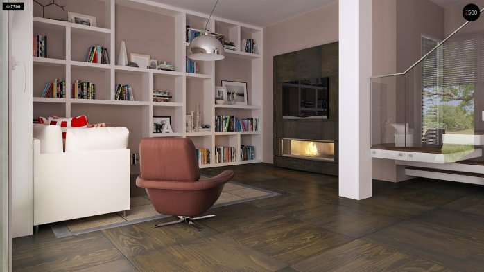 Проєкт будинку U66 - З мансардним поверхом дома в Україні