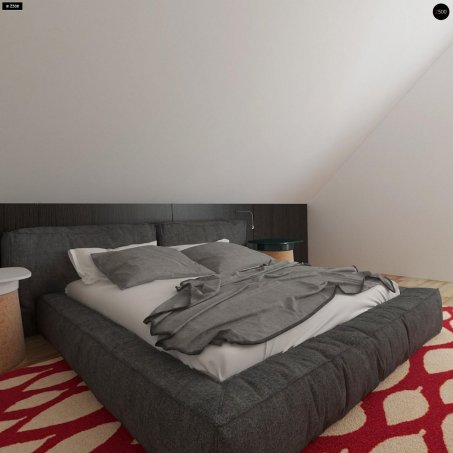 Проект дома U89 - 11 С мансардным этажом дома в Украине