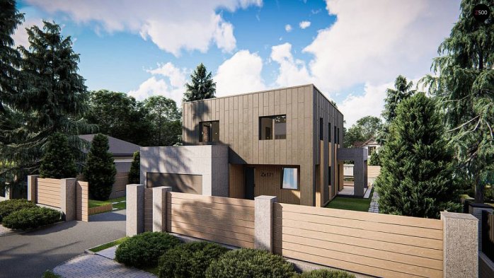 Проект дома Ux171 - 1 Двухэтажные дома в Украине