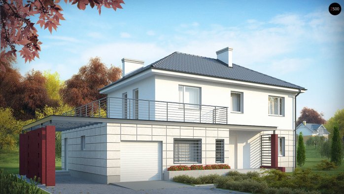 Проект дома Ux6 - 3 Двухэтажные дома в Украине