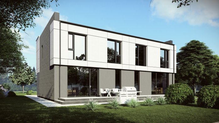 Проект дома DBT 656 - 3 Двухэтажные дома в Украине