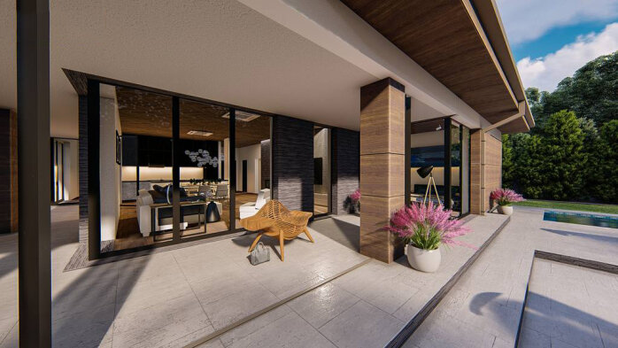 Проєкт будинку U411 - Одноповерхові дома в Україні