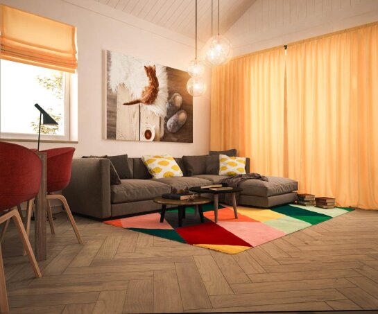 Проект дома Uu230 - 9 С мансардным этажом дома в Украине