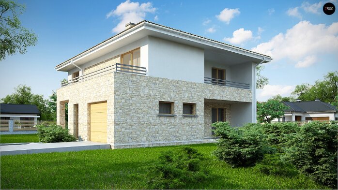 Проєкт будинку Ux4 A - Двоповерхові дома в Україні