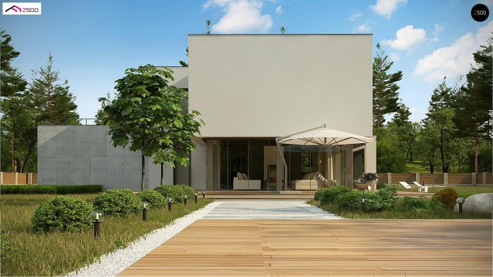 Проект дома Ux130 - 3 Двухэтажные дома в Украине