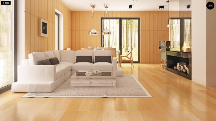 Проєкт будинку Ux40 - З мансардним поверхом дома в Україні