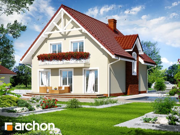 Проект дома Дом в кувшинках вер.2 - 2 С мансардным этажом дома в Украине