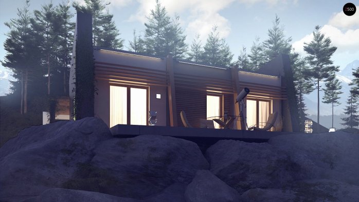 Проєкт будинку Ux106 - Одноповерхові дома в Україні