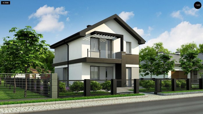 Проект дома U372 - 3 Двухэтажные дома в Украине