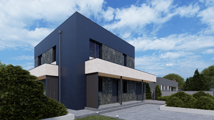 Проект дома Db 18 - 4 Двухэтажные дома в Украине