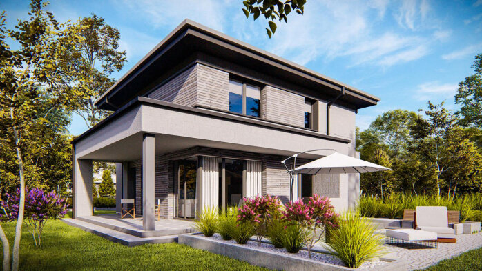 Проєкт будинку U551 - Двоповерхові дома в Україні