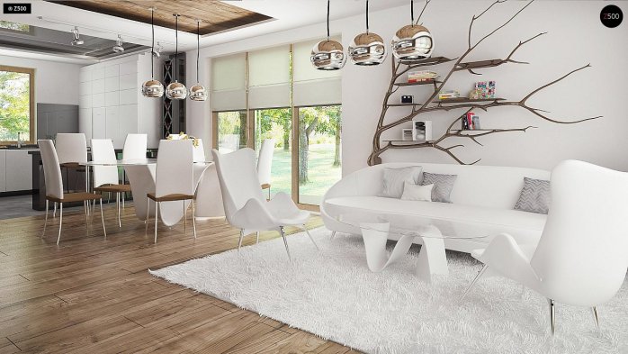 Проєкт будинку U67 - З мансардним поверхом дома в Україні