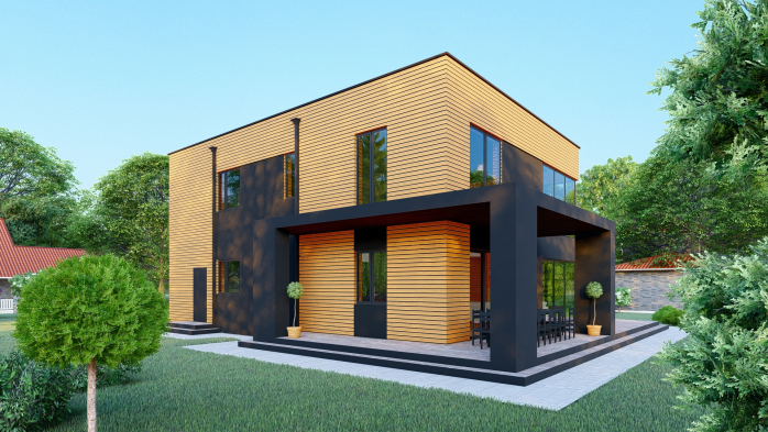 Проект дома DBT 357 - 5 Двухэтажные дома в Украине