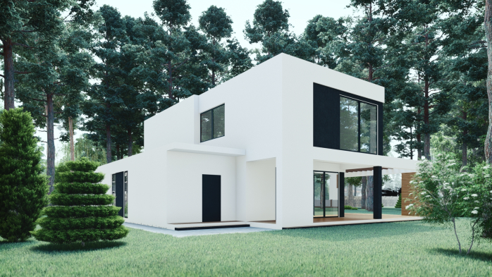 Проект дома DBT 223 - 5 Двухэтажные дома в Украине