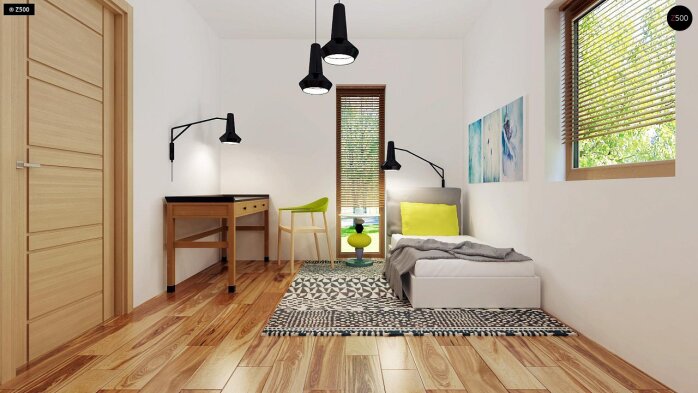 Проект дома Ux105 - 19 Одноэтажные дома в Украине