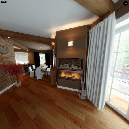 Проєкт будинку U3 - З мансардним поверхом дома в Україні