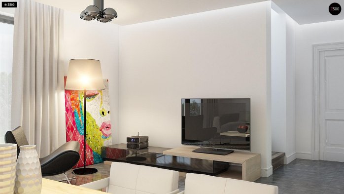 Проєкт будинку U229 - З мансардним поверхом дома в Україні