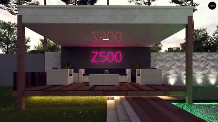 Проєкт будинку Ux124 - Двоповерхові дома в Україні