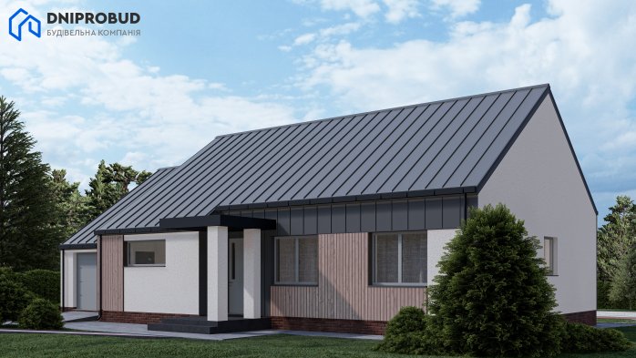 Проект дома Db 22 - 1 Одноэтажные дома в Украине