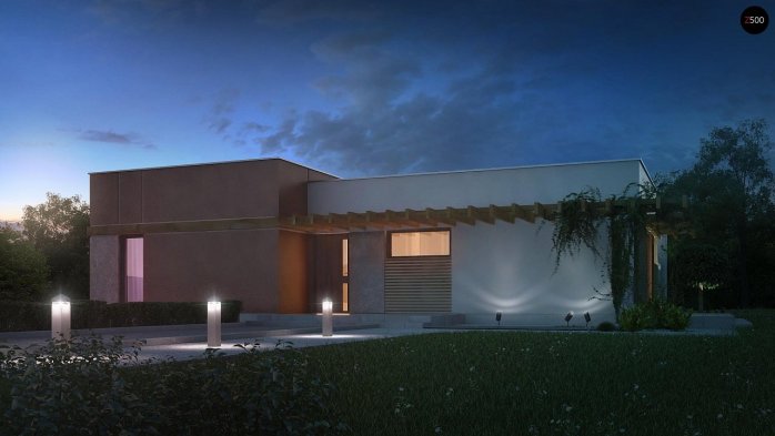 Проєкт будинку Ux101 - Одноповерхові дома в Україні