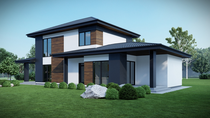 Проєкт будинку DBT 662 - Двоповерхові дома в Україні