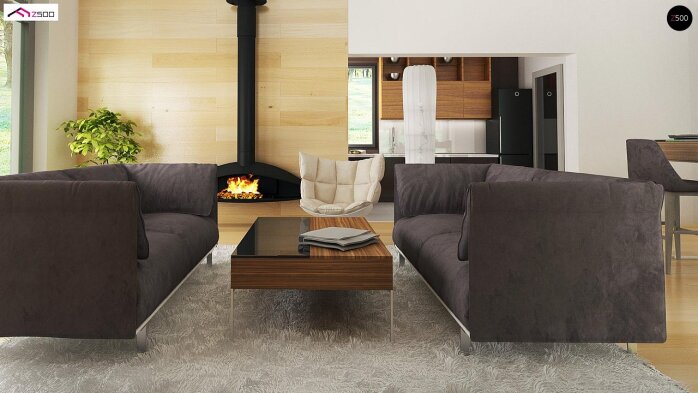 Проєкт будинку U402 B+ - Одноповерхові дома в Україні