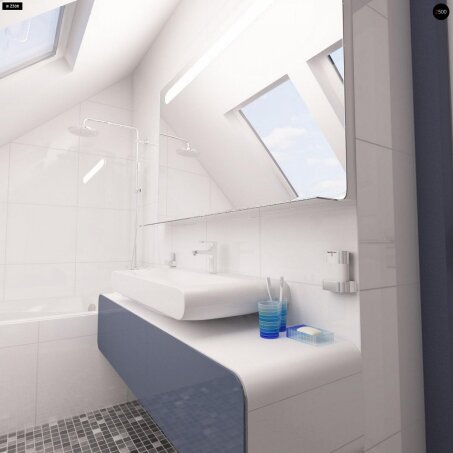 Проєкт будинку U211 S - З мансардним поверхом дома в Україні