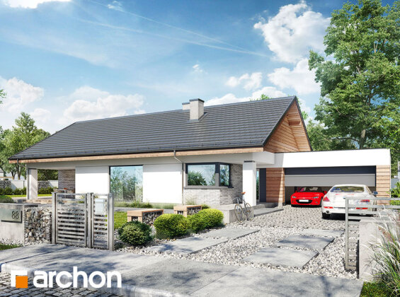 Проект одноповерхового будинку із 4 спальнями 2342