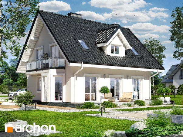 Проєкт будинку Будинок в завільцах вер.2 - З мансардним поверхом дома в Україні