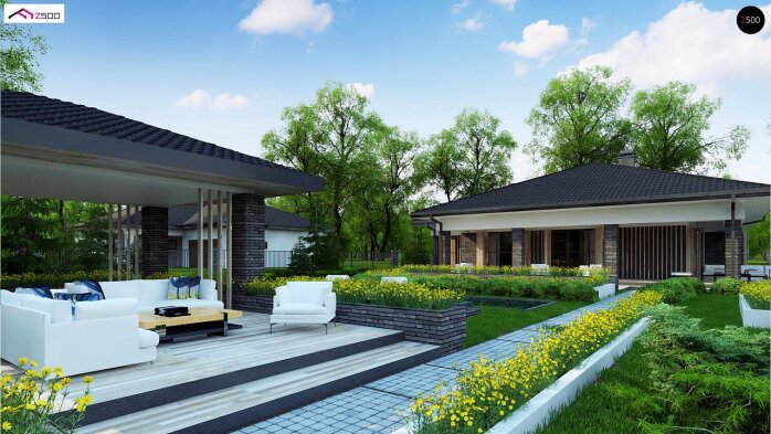 Проект дома U400 - 5 Одноэтажные дома в Украине