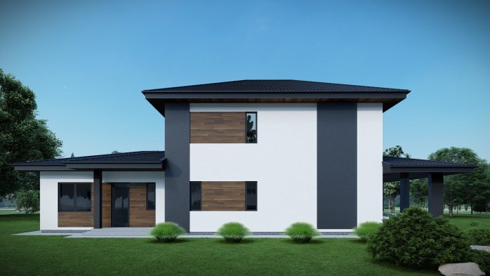 Проєкт будинку DBT 662 - Двоповерхові дома в Україні