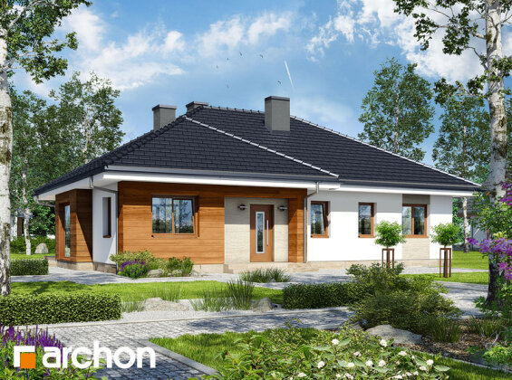 Проект одноповерхового будинку із 4 спальнями 2185