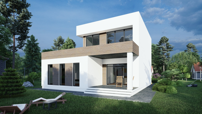 Проект дома DBT 393 - 4 Двухэтажные дома в Украине